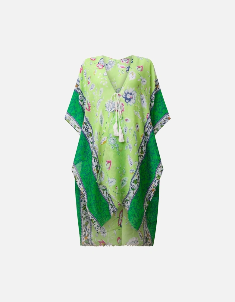 Floral Paisley Green Kaftan