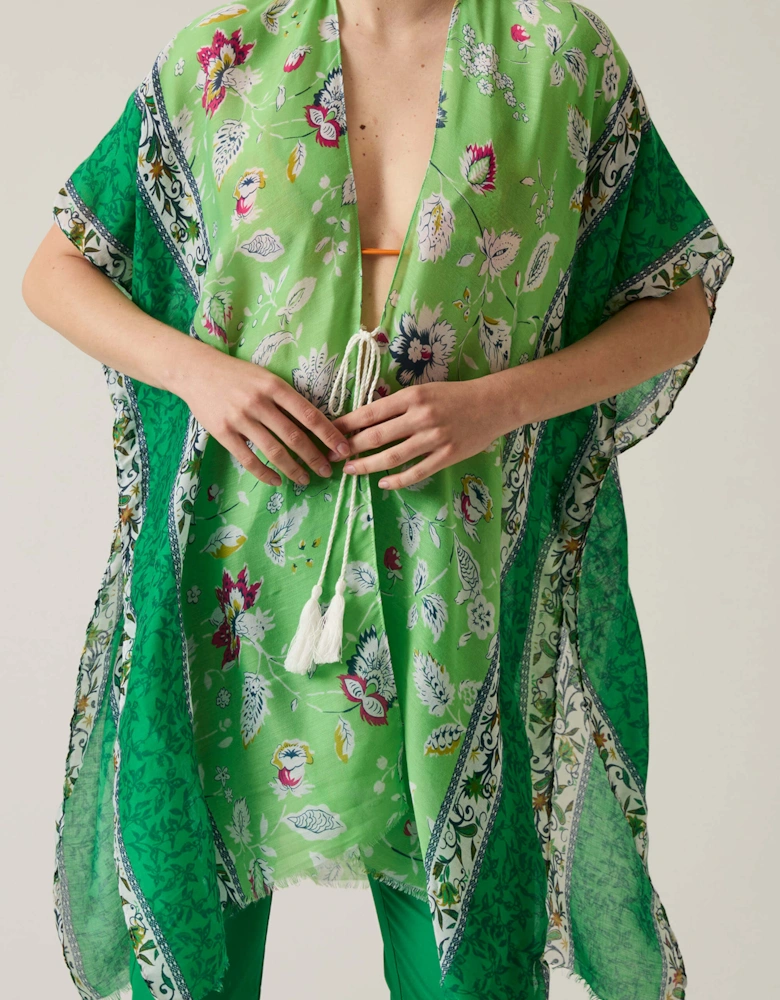 Floral Paisley Green Kaftan