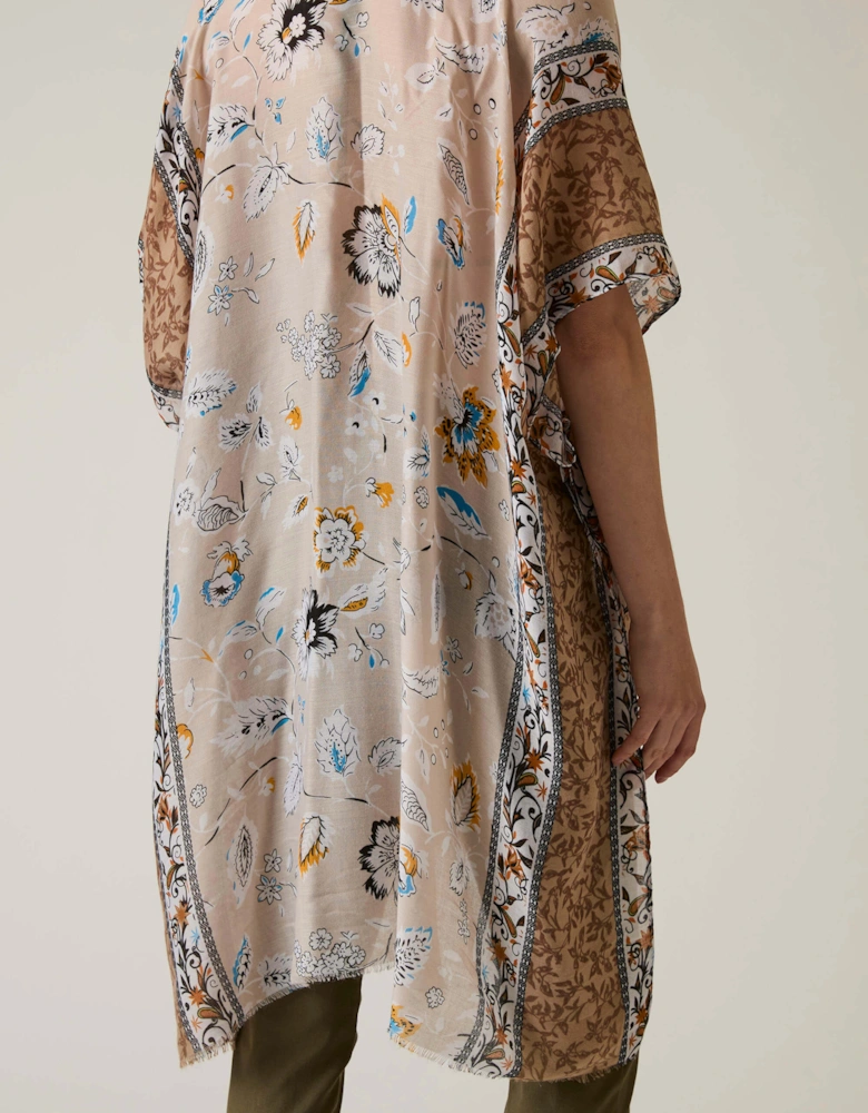 Floral Paisley Beige Kaftan