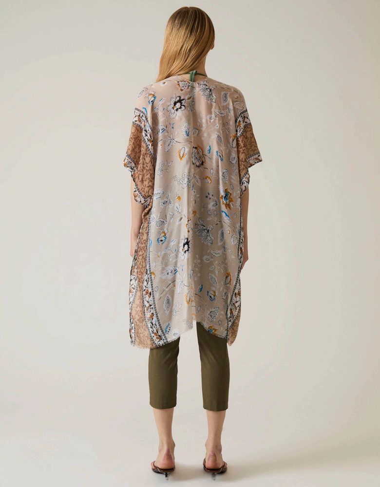 Floral Paisley Beige Kaftan