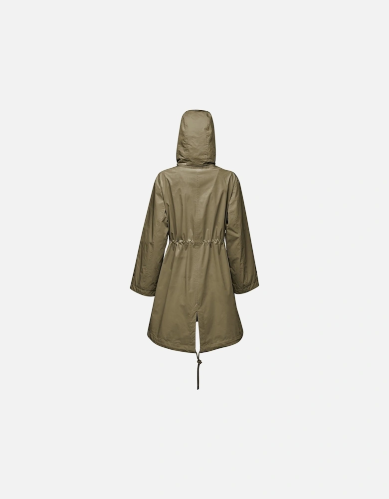 W Claudin Women's Olive Parka Coat