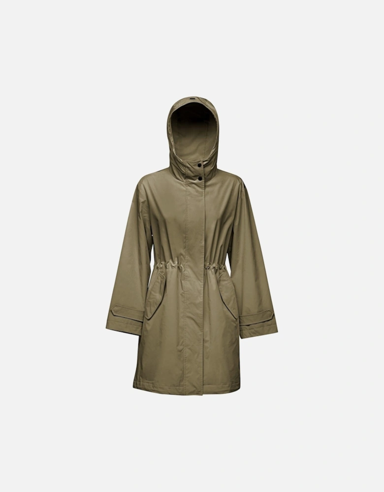 W Claudin Women's Olive Parka Coat