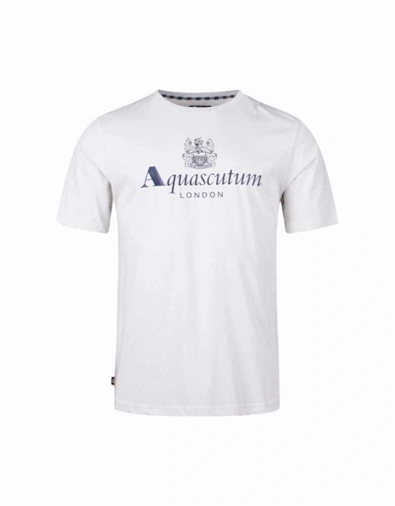 Aquascutum Active Big Logo White T-Shirt