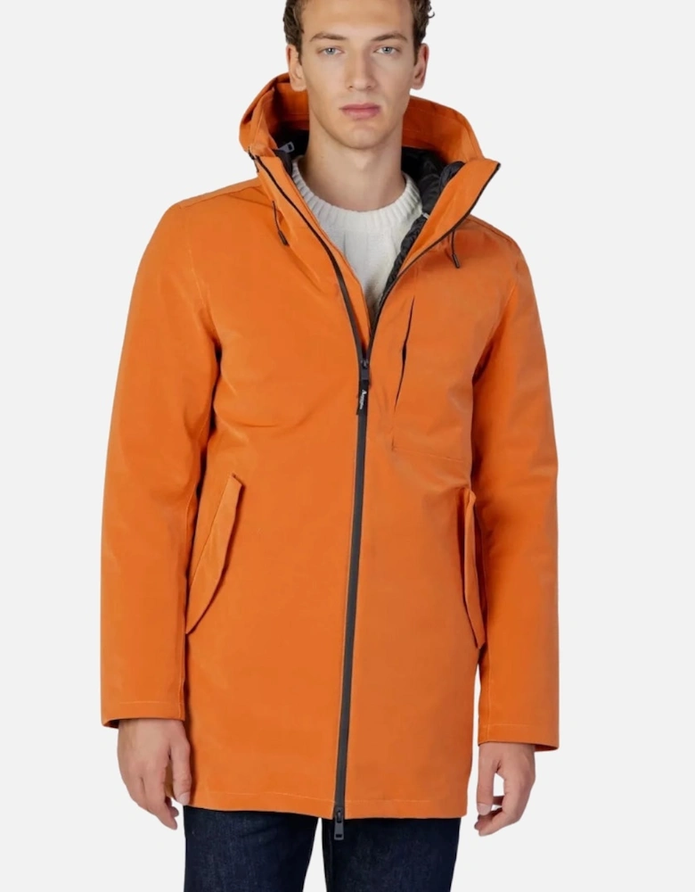Aquascutum Active 3-Way Parka Rust Orange Jacket