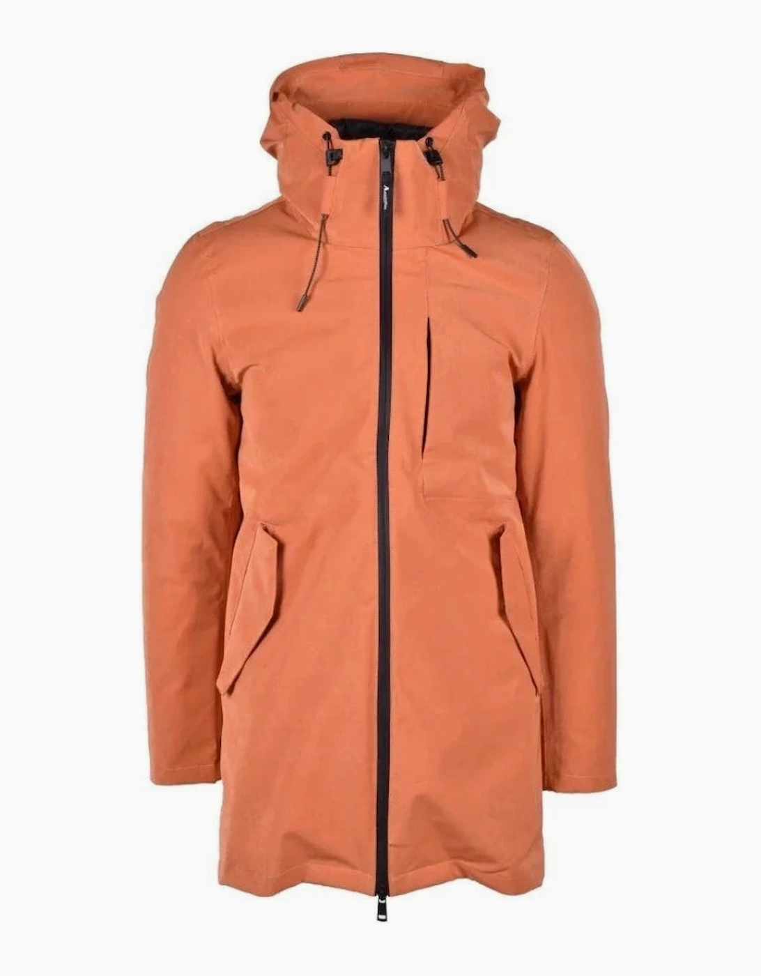 Men's Aquascutum Active 3-Way Parka Rust Orange Jacket - Size: 40/Regular