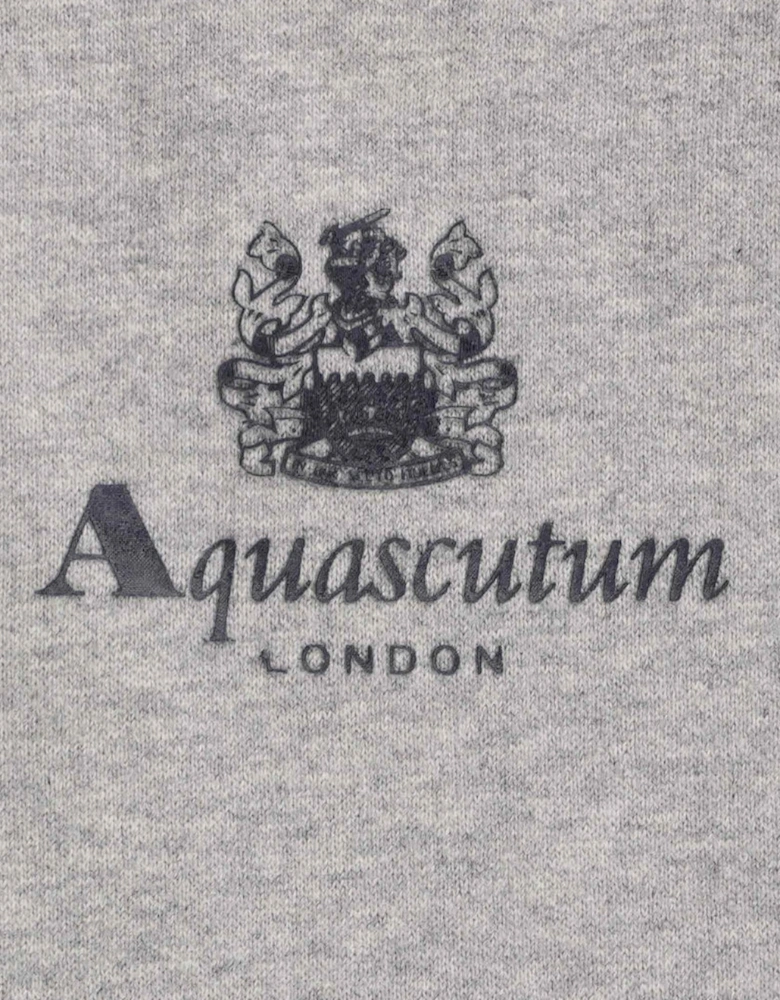 Aquascutum Active Small Logo Grey Hoodie