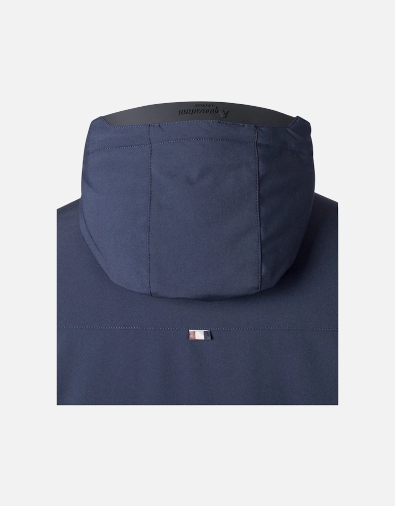 Aquascutum Active Navy Blue Shell Mid Parka Jacket