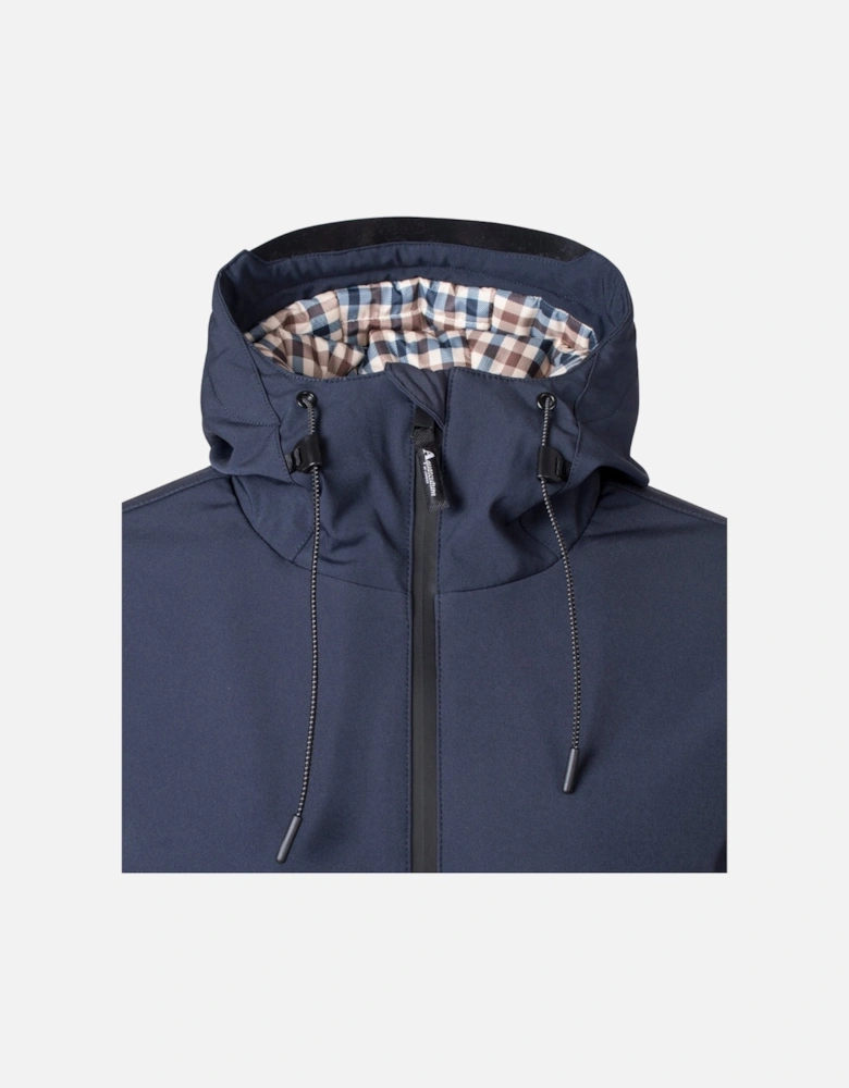 Aquascutum Active Navy Blue Shell Mid Parka Jacket