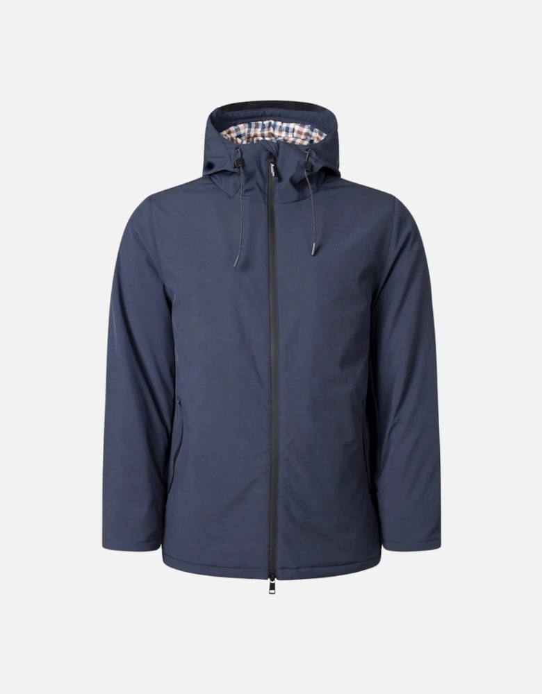Aquascutum Active Navy Blue Shell Mid Parka Jacket