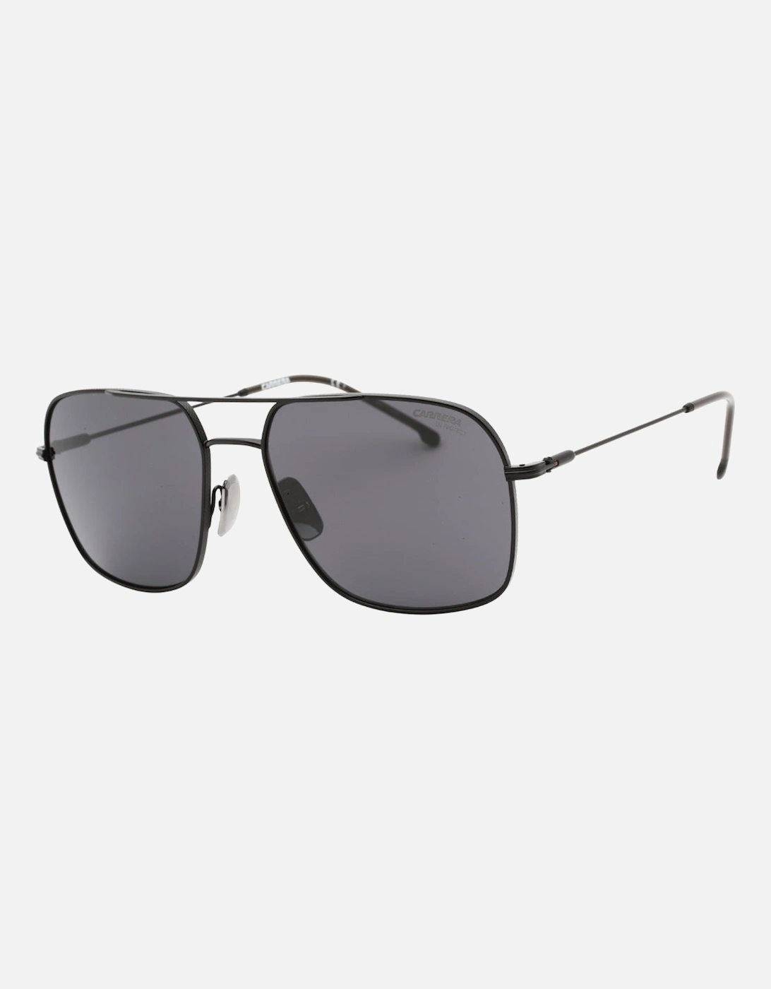 Matte Black Frame Grey Lensed Sunglasses
