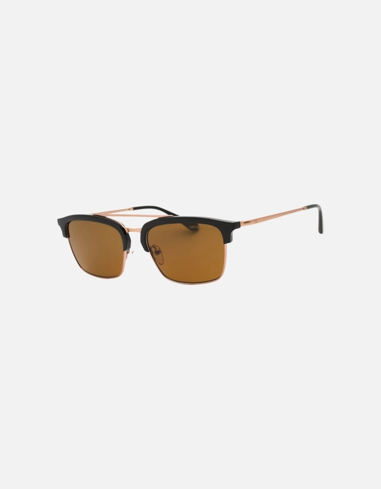 Shiny Brown Frame Dark Brown Lensed Sunglasses