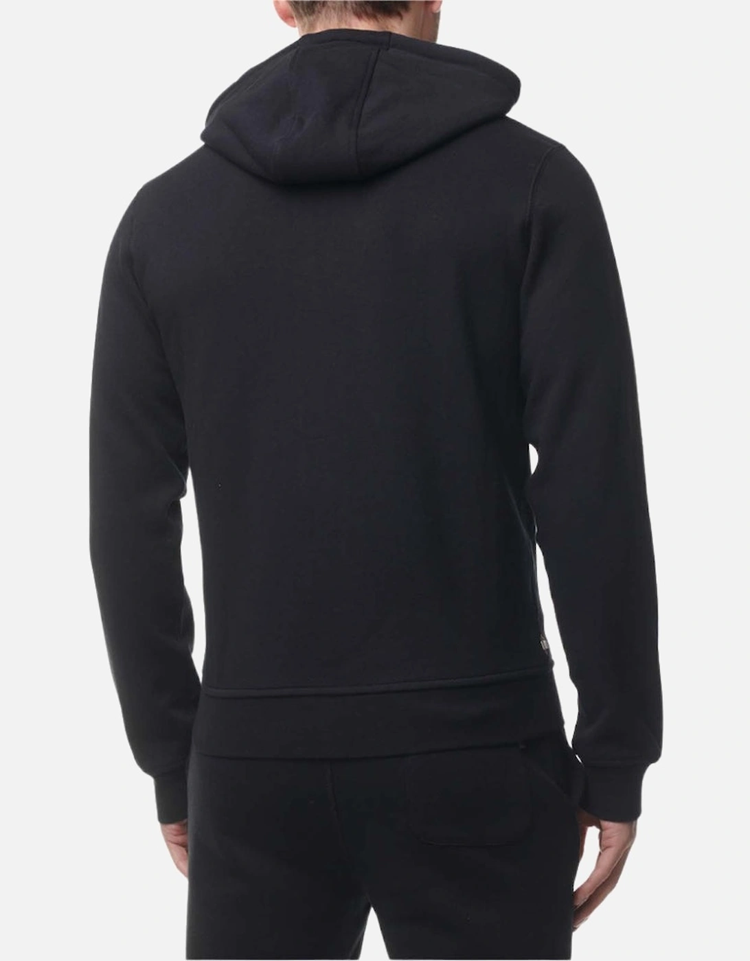 Aquascutum Active Small Logo Full-Zip Black Hoodie