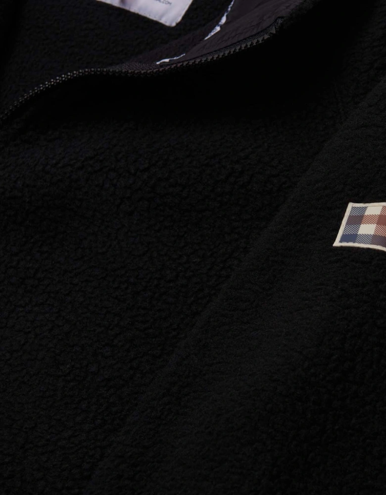 Aquascutum Active One Black Sherpa Jacket