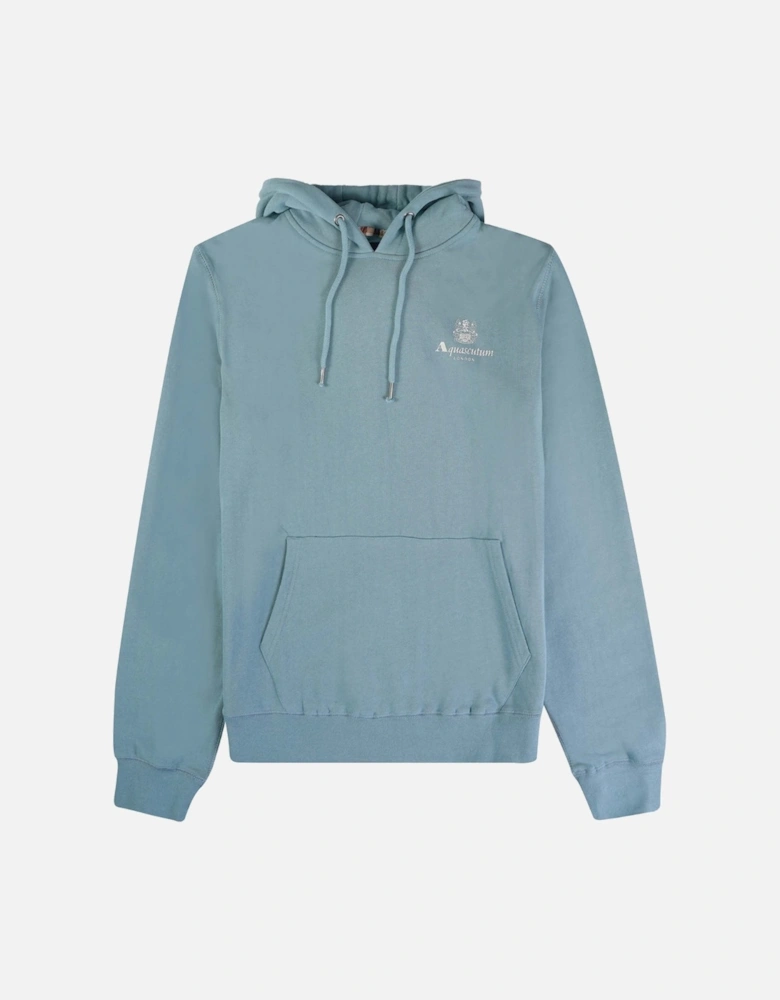 Aquascutum Active Small Logo Blue Hoodie