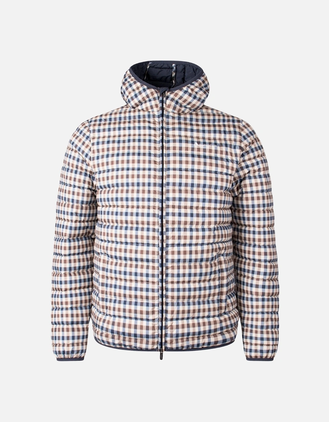 Aquascutum Active 100GR Hooded Beige Check Jacket Mens, 4 of 3