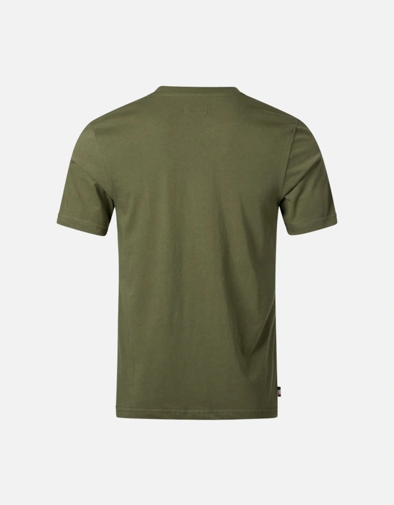 Aquascutum Active Check Pocket Green T-Shirt