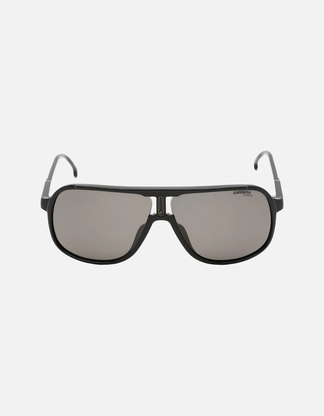 Black Pilot Frame Grey Polarized Lens Sunglasses, 3 of 2