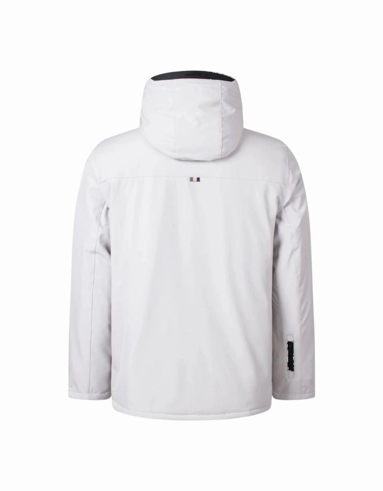 Aquascutum Active Shell Mid White Parka Jacket