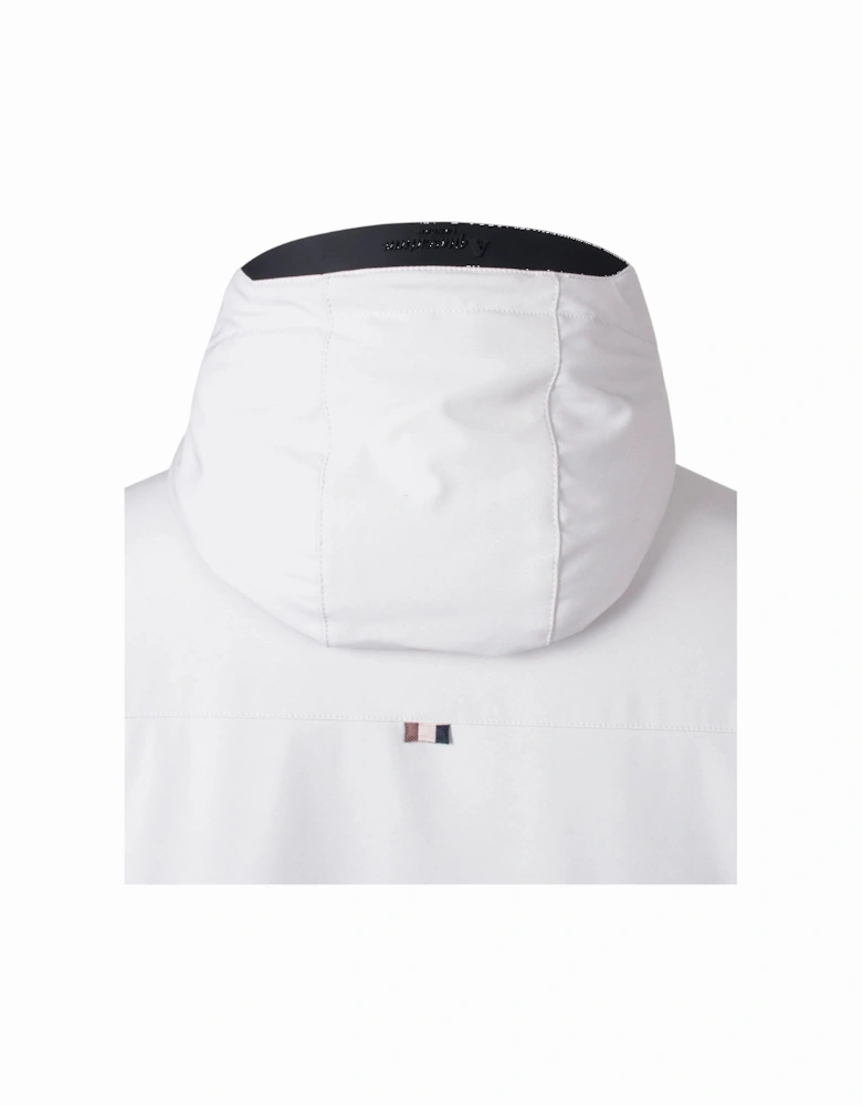 Aquascutum Active Shell Mid White Parka Jacket