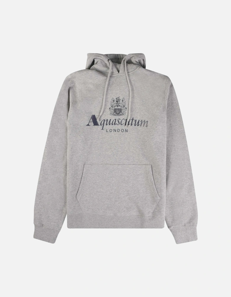 Aquascutum Active Big Logo Light Grey Hoodie