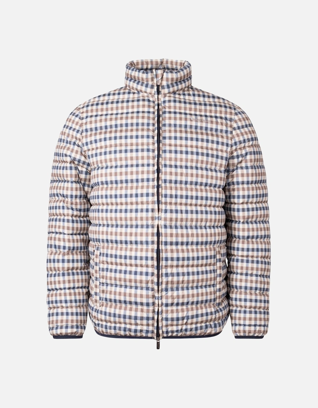 Aquascutum Active 100GR Mock Neck Beige Check Jacket, 4 of 3