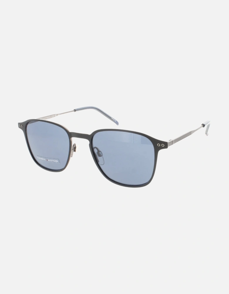 Matte Black Square Framed Sunglasses