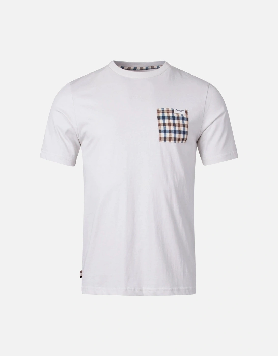 Aquascutum Active Check Pocket White T-Shirt, 4 of 3