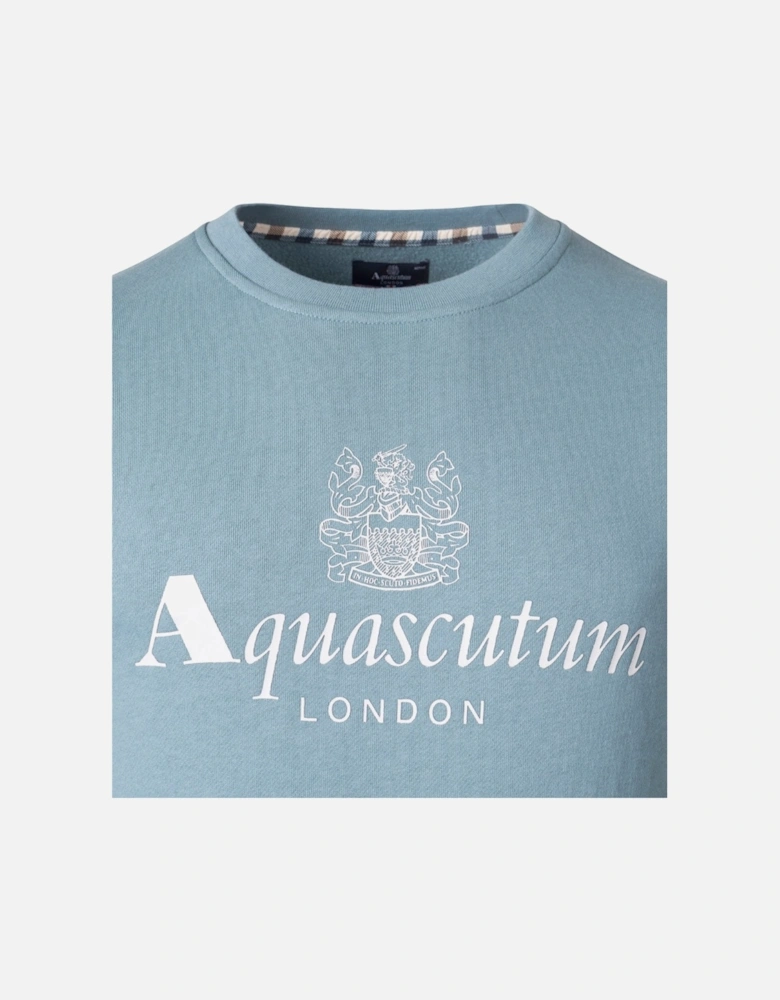 Aquascutum Active Big Logo Blue Sweatshirt