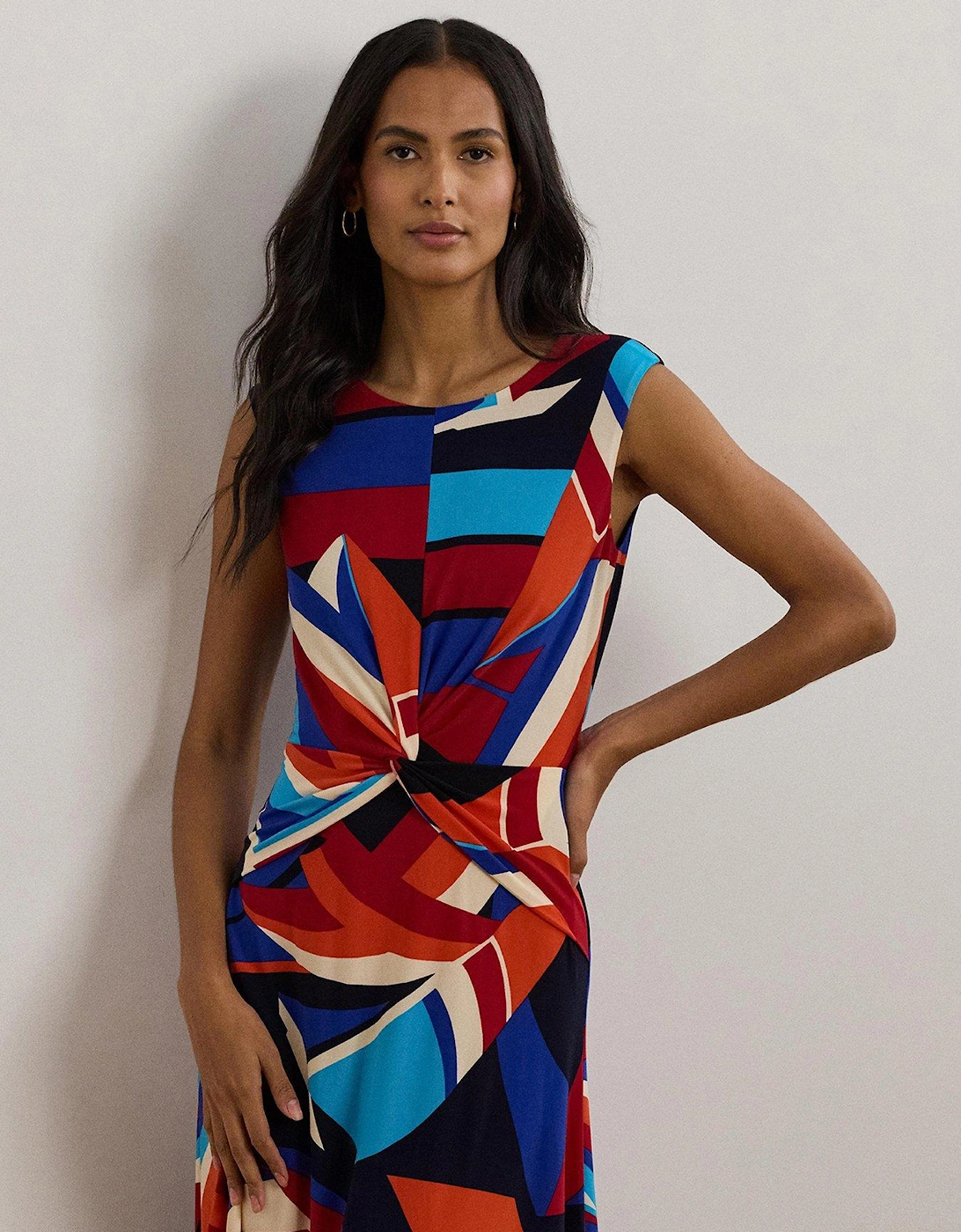 Tessanne Short Sleeve Day Dress - Blue, 2 of 1
