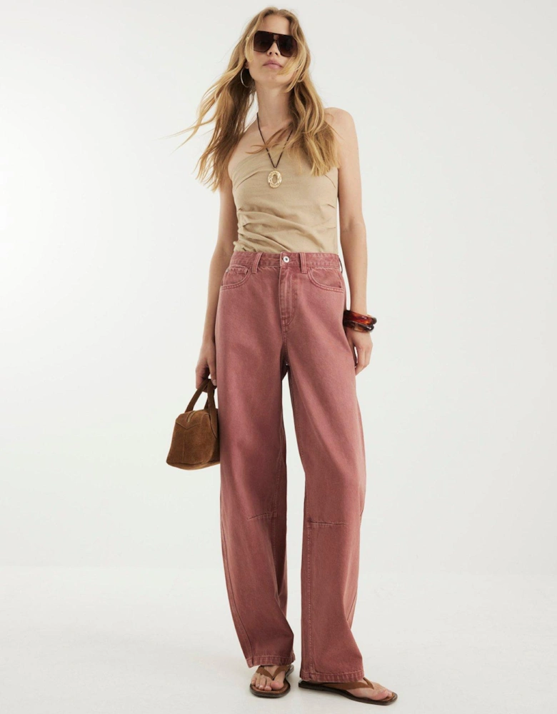 Balloon Jean - Medium Pink