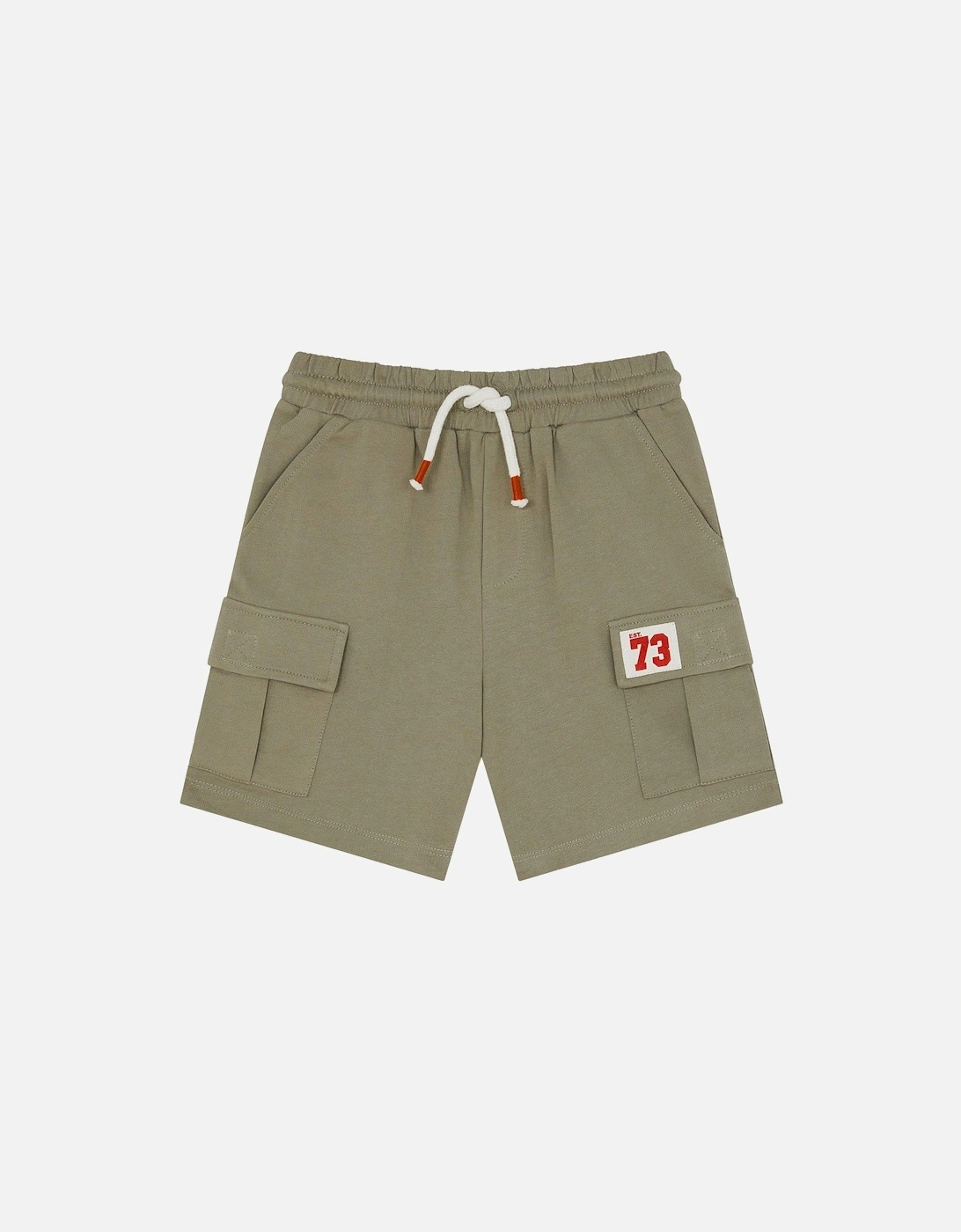 Boys Jersey Cargo Shorts - Khaki, 2 of 1