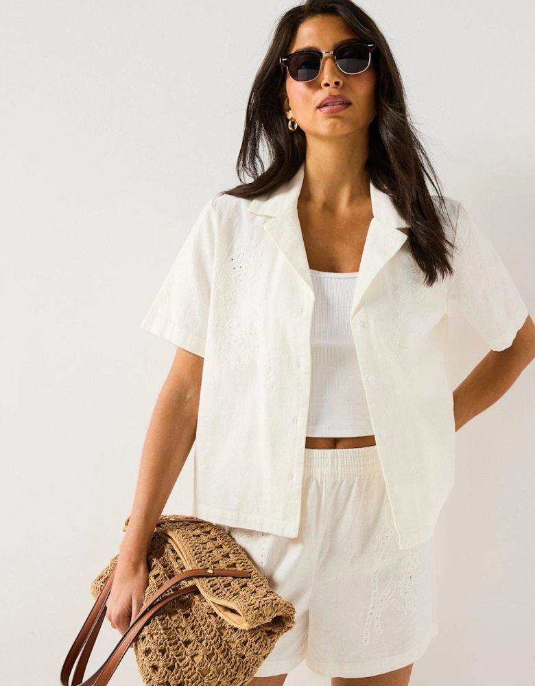 Bella Loose Shirt - White