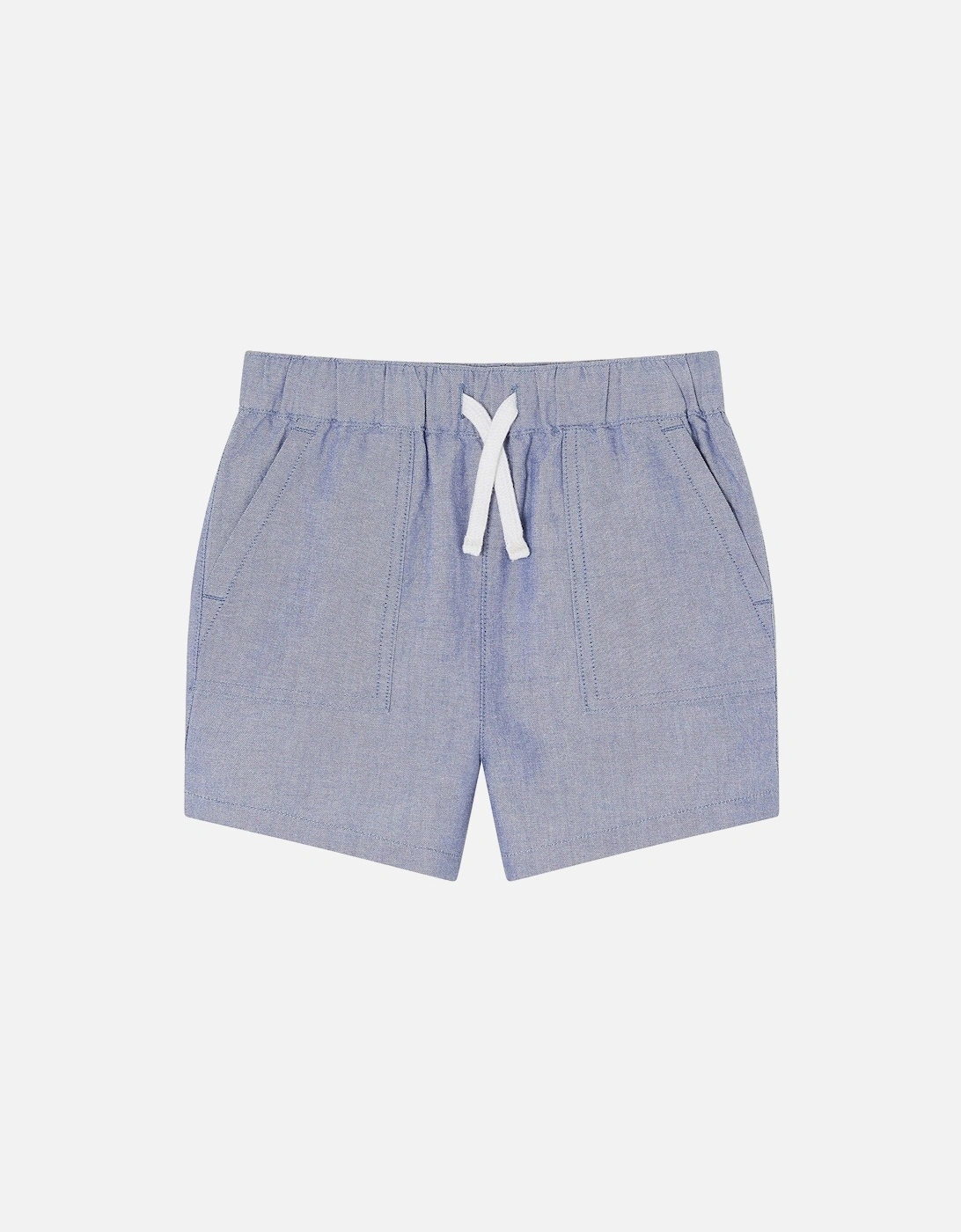 Boys Chambray Shorts - Blue, 2 of 1
