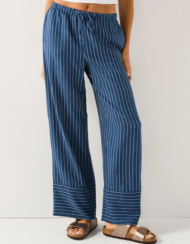 Drawstring Loose Trousers - Multi