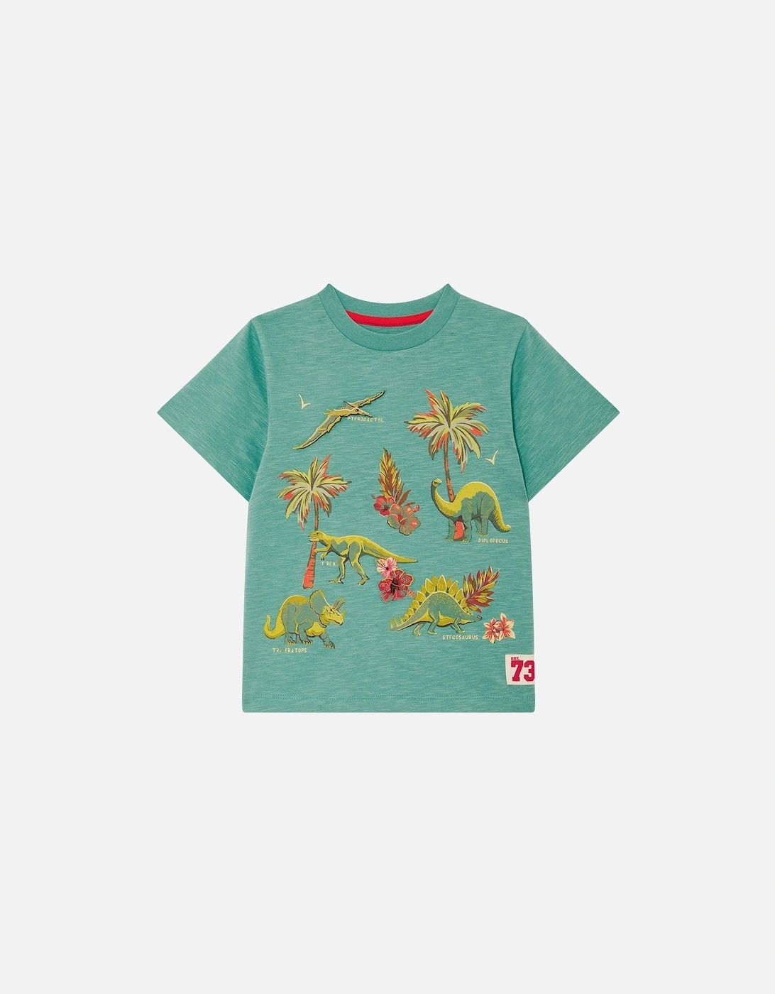 Boys Dino Short Sleeve Tshirt - Green, 2 of 1