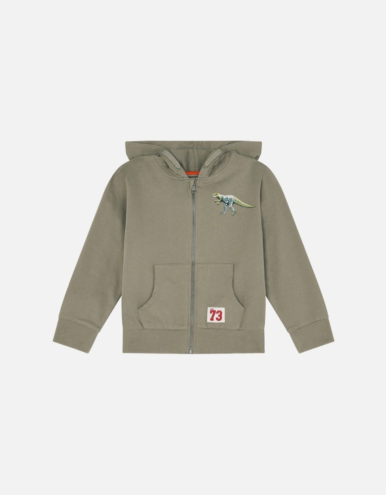 Boys Zip Up Hoody - Green