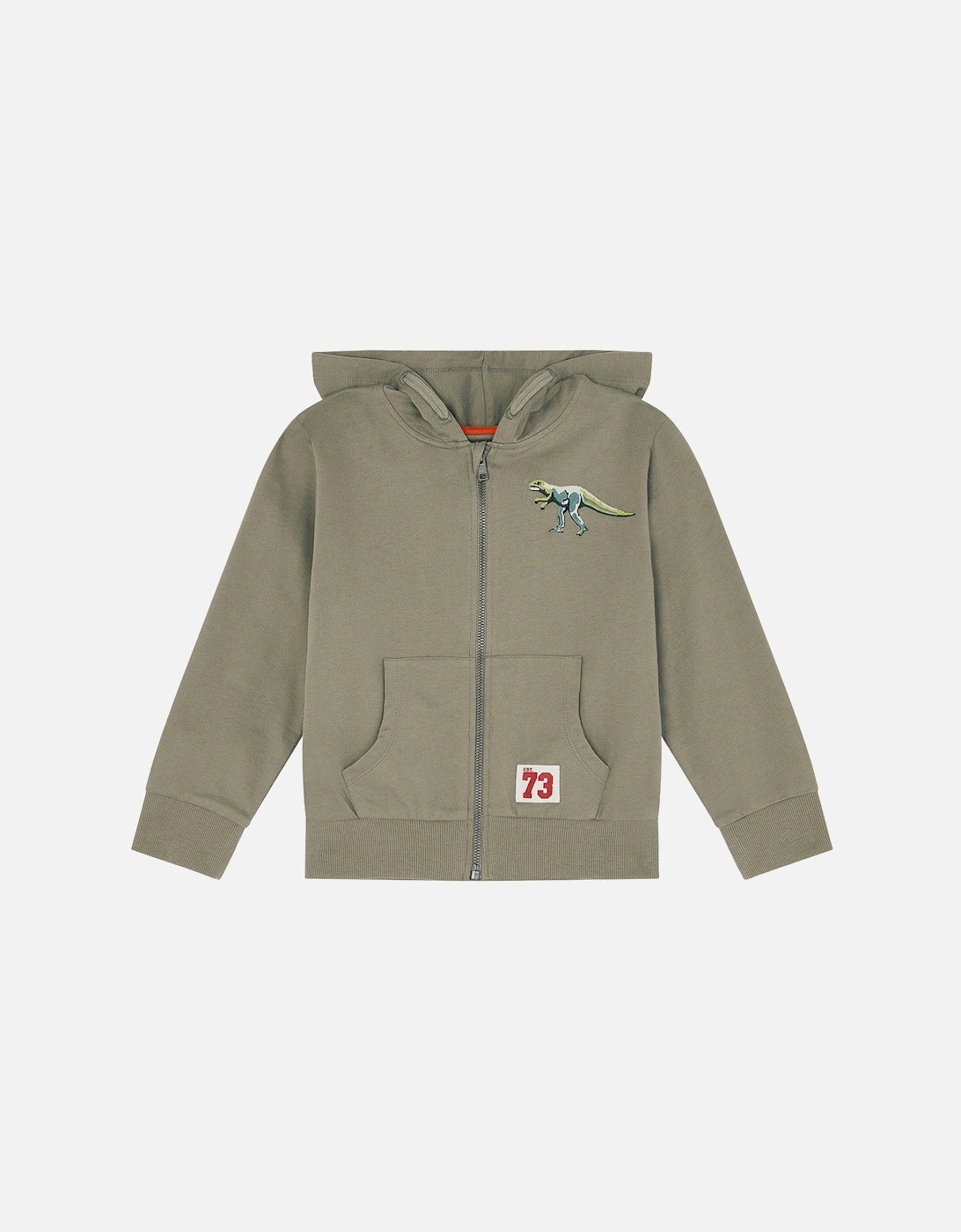 Boys Zip Up Hoody - Green, 2 of 1