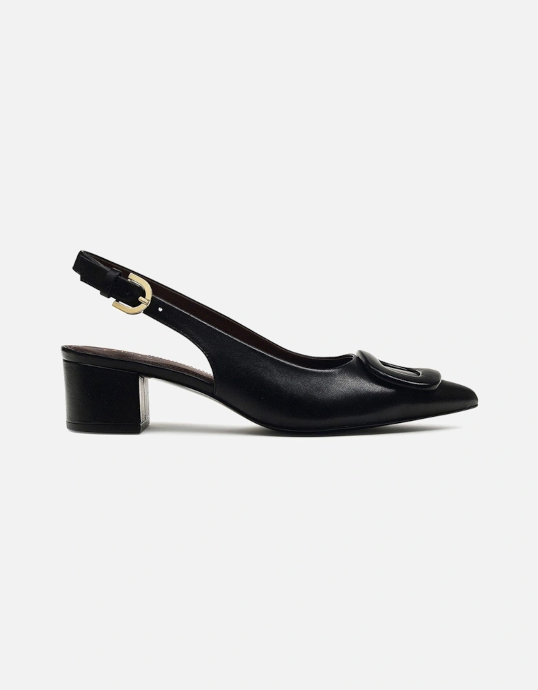 Grosvenor Arcade Heeled Slingback Black