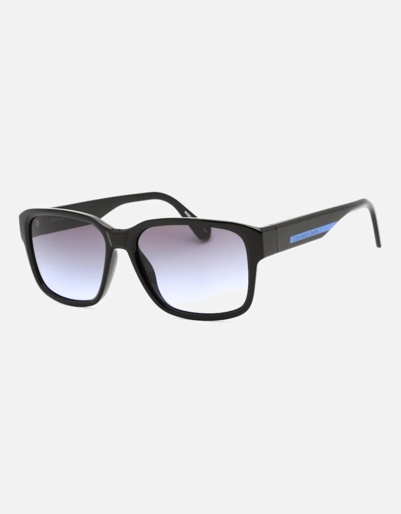 Black Framed Grey Violet Gradient Lensed Sunglasses