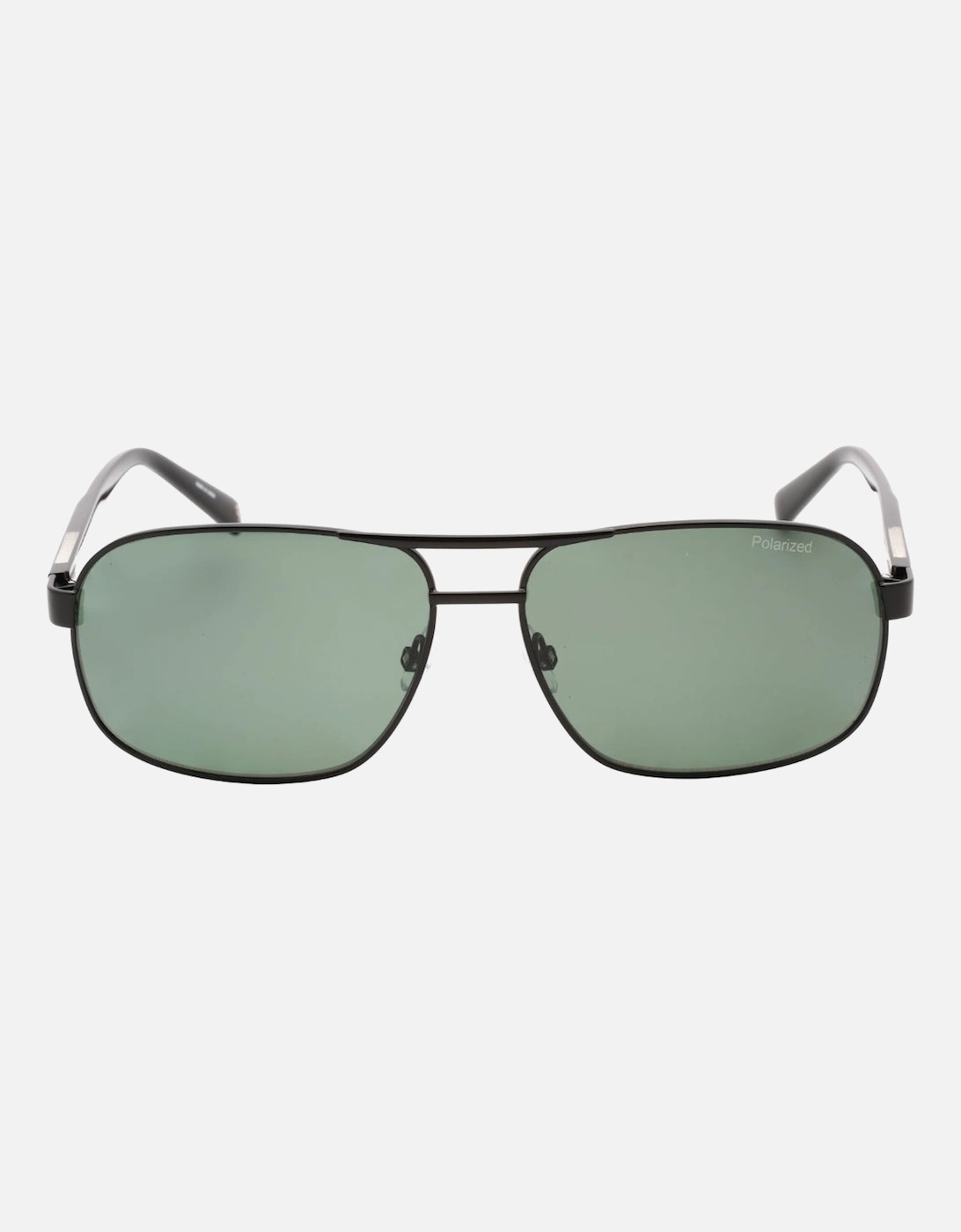 Green PZ Lensed Matte Black Sunglasses, 3 of 2