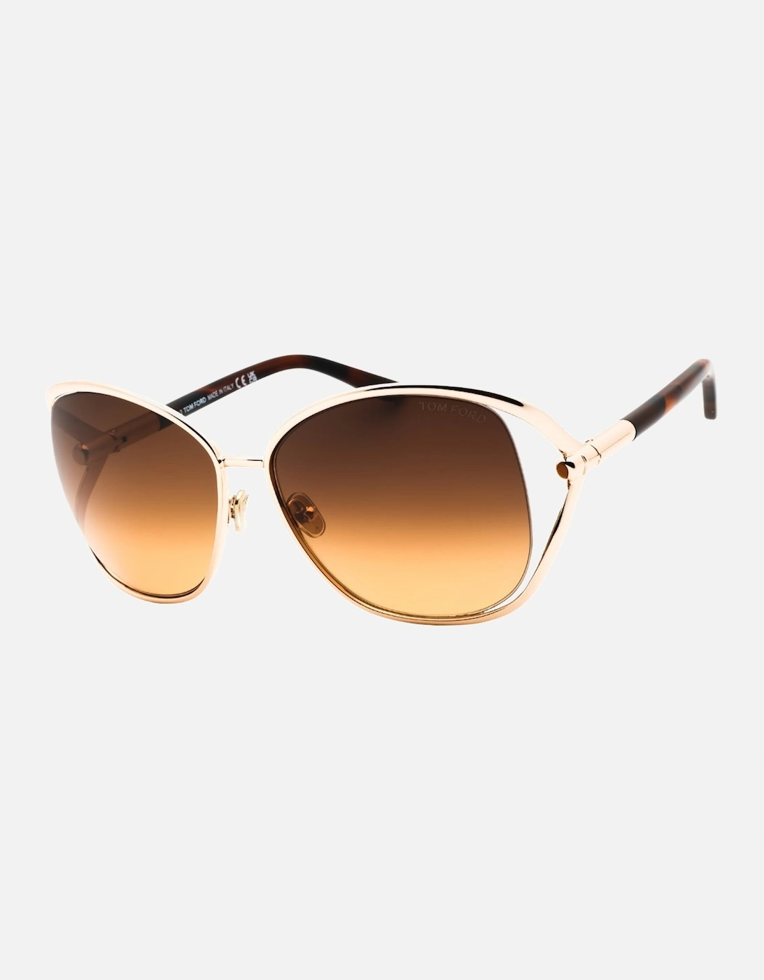 Marta Shiny Rose Gold Sunglasses, 3 of 2