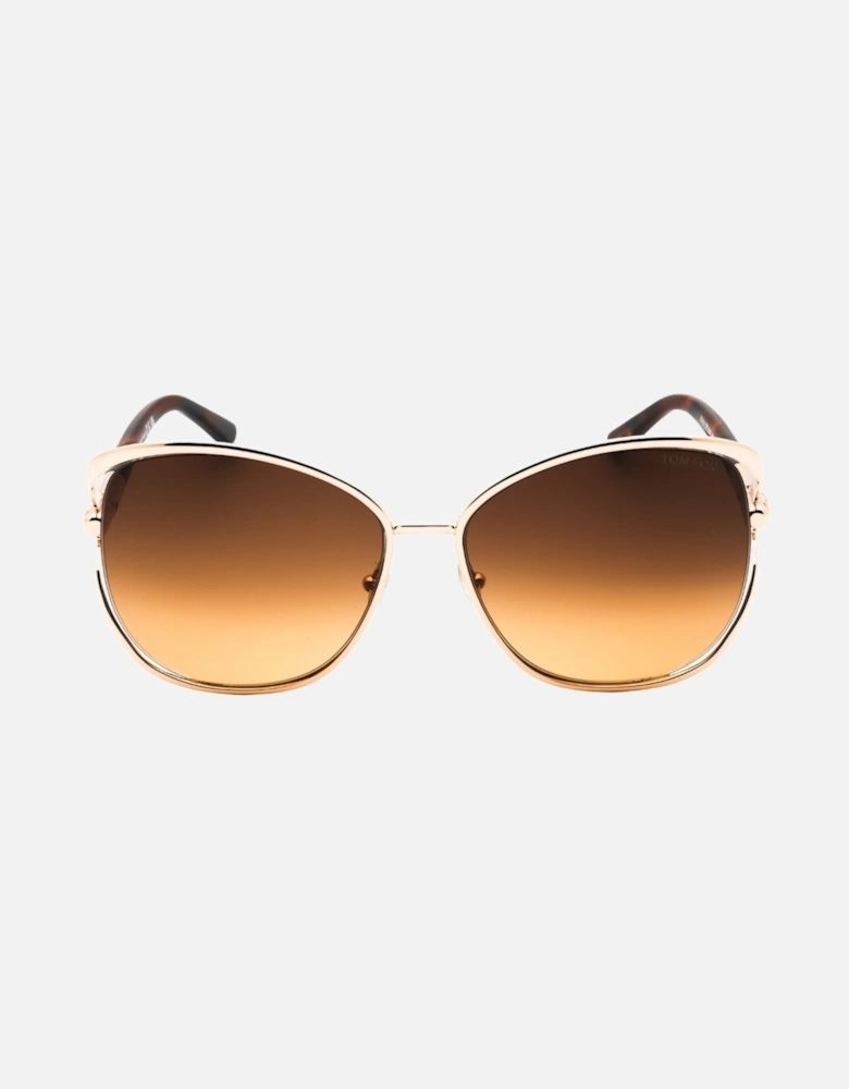 Marta Shiny Rose Gold Sunglasses