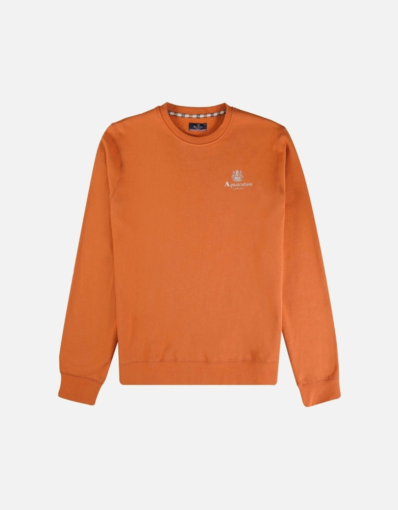 Aquascutum Active Small Logo Orange Sweatshirt