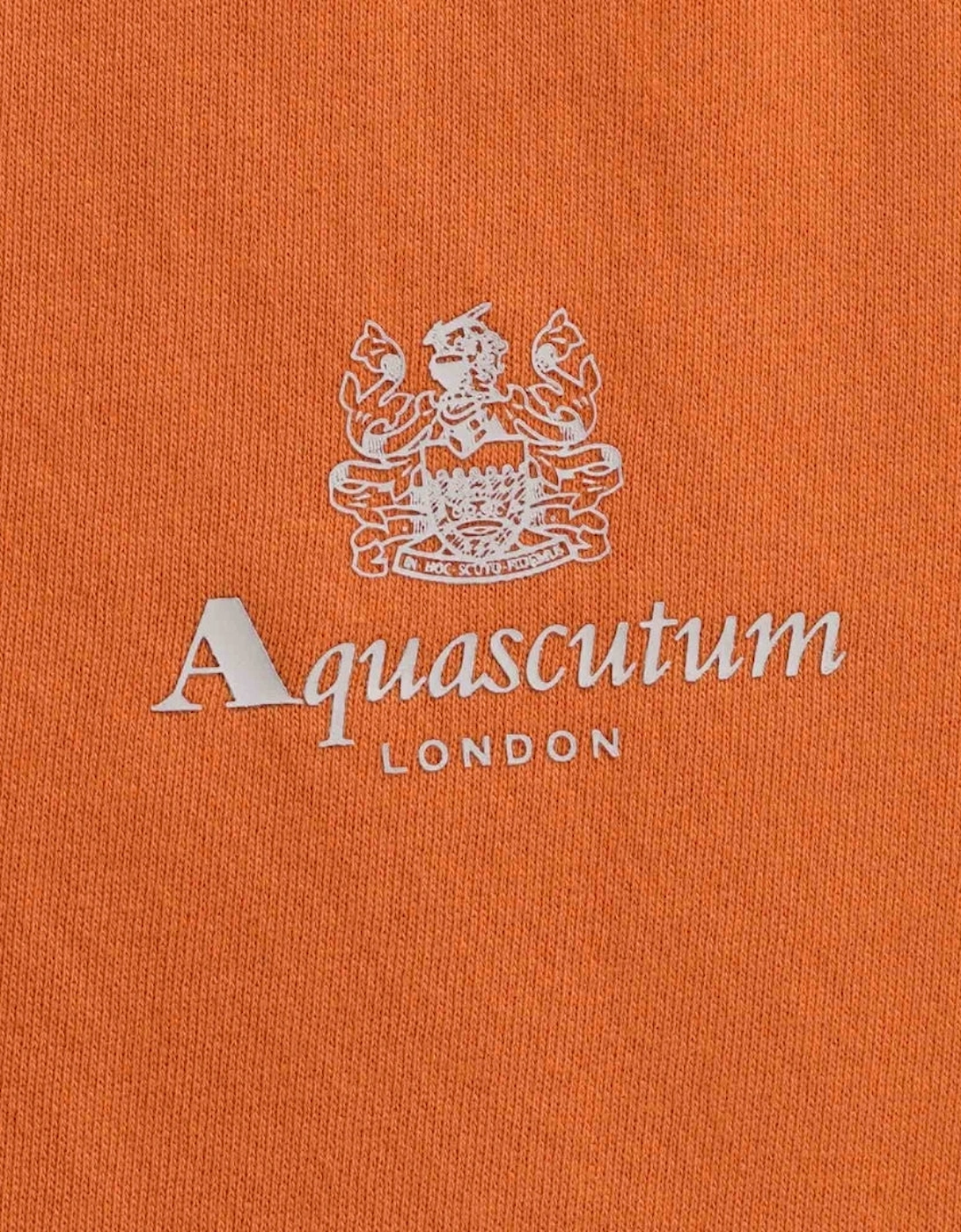 Aquascutum Active Small Logo Orange Sweatshirt