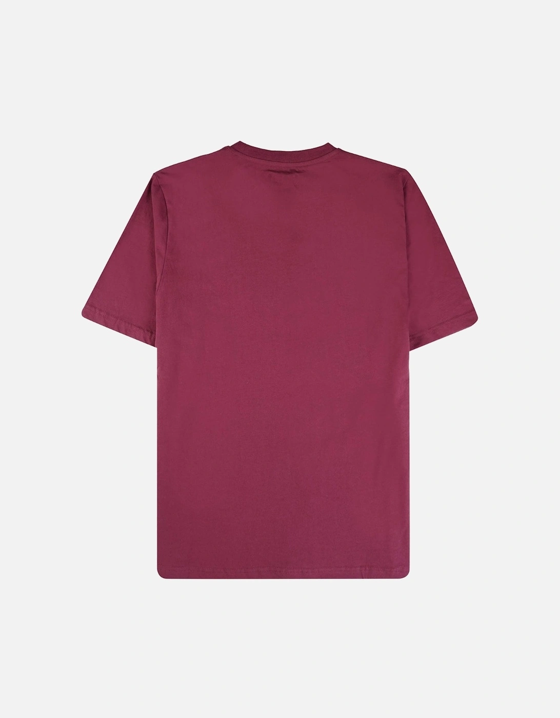 Aquascutum Active Big Logo Burgundy T-Shirt