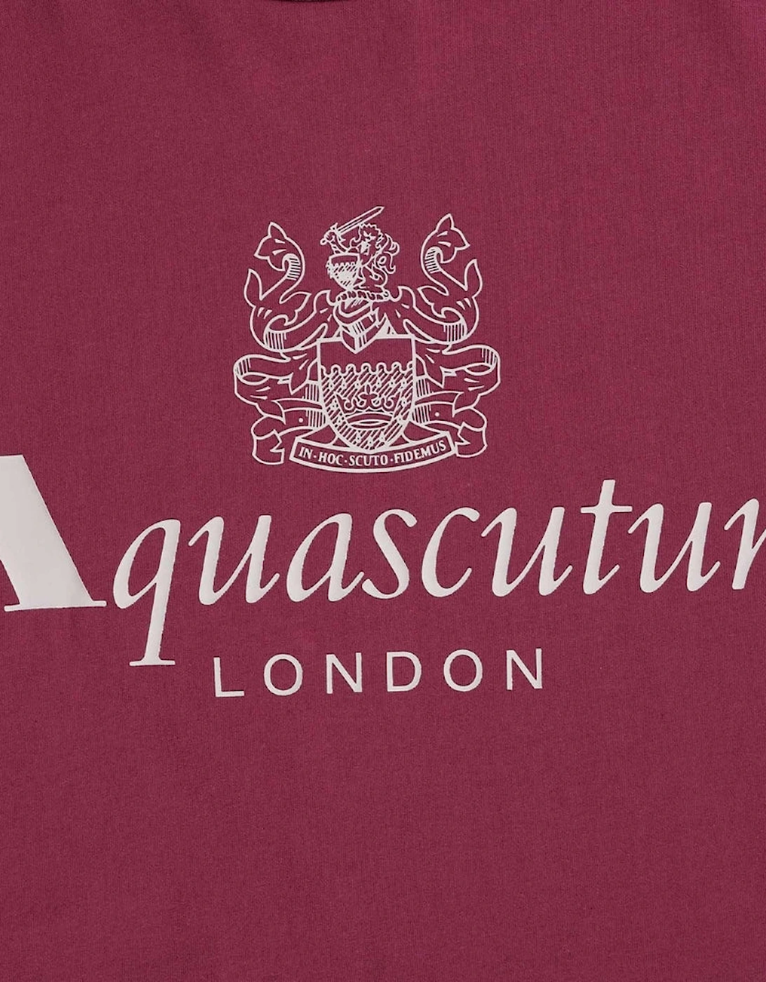 Aquascutum Active Big Logo Burgundy T-Shirt