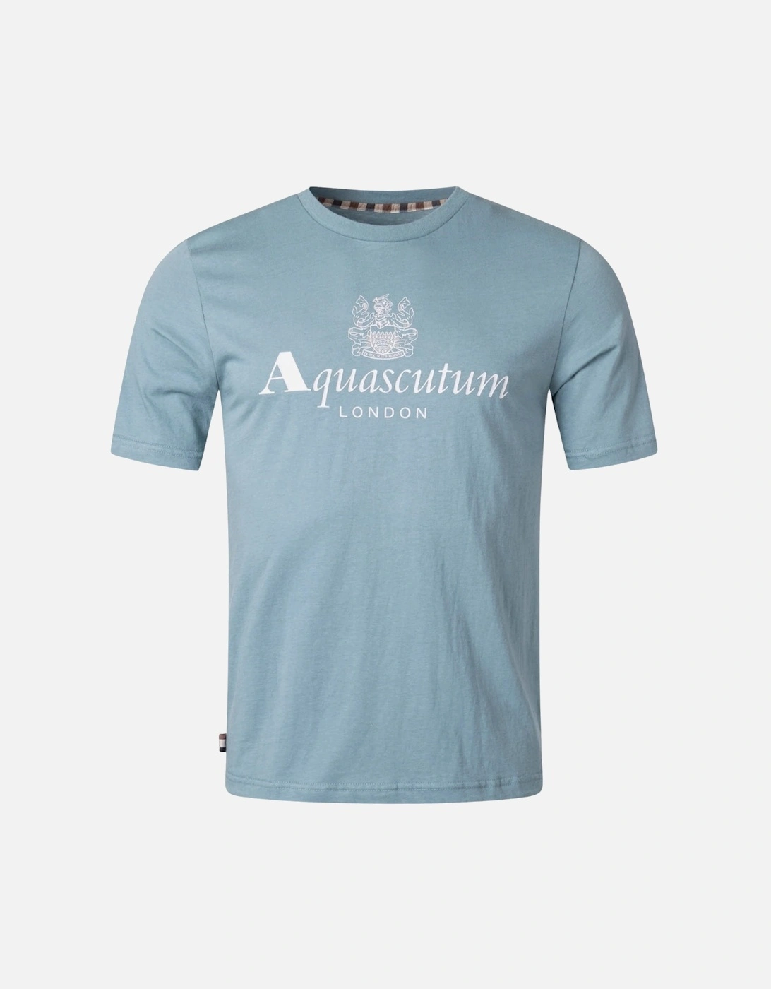 Aquascutum Active Big Logo Blue T-Shirt, 4 of 3
