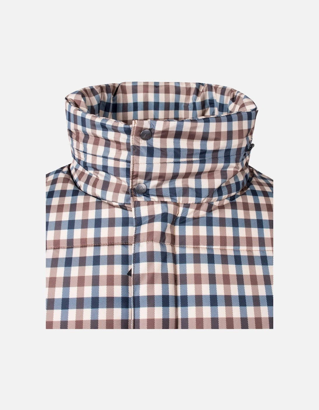 Aquascutum Active Puffer Beige Check Jacket