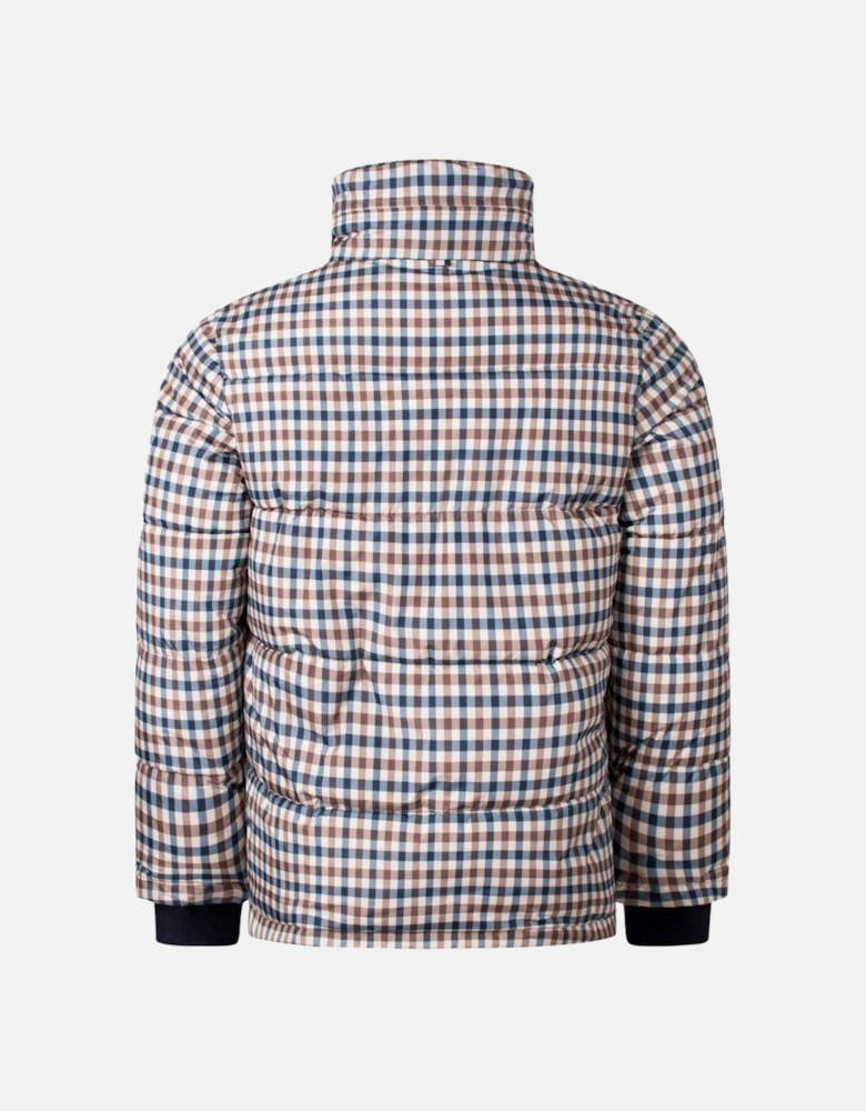 Aquascutum Active Puffer Beige Check Jacket