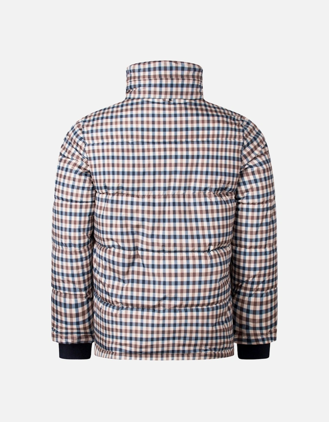 Aquascutum Active Puffer Beige Check Jacket